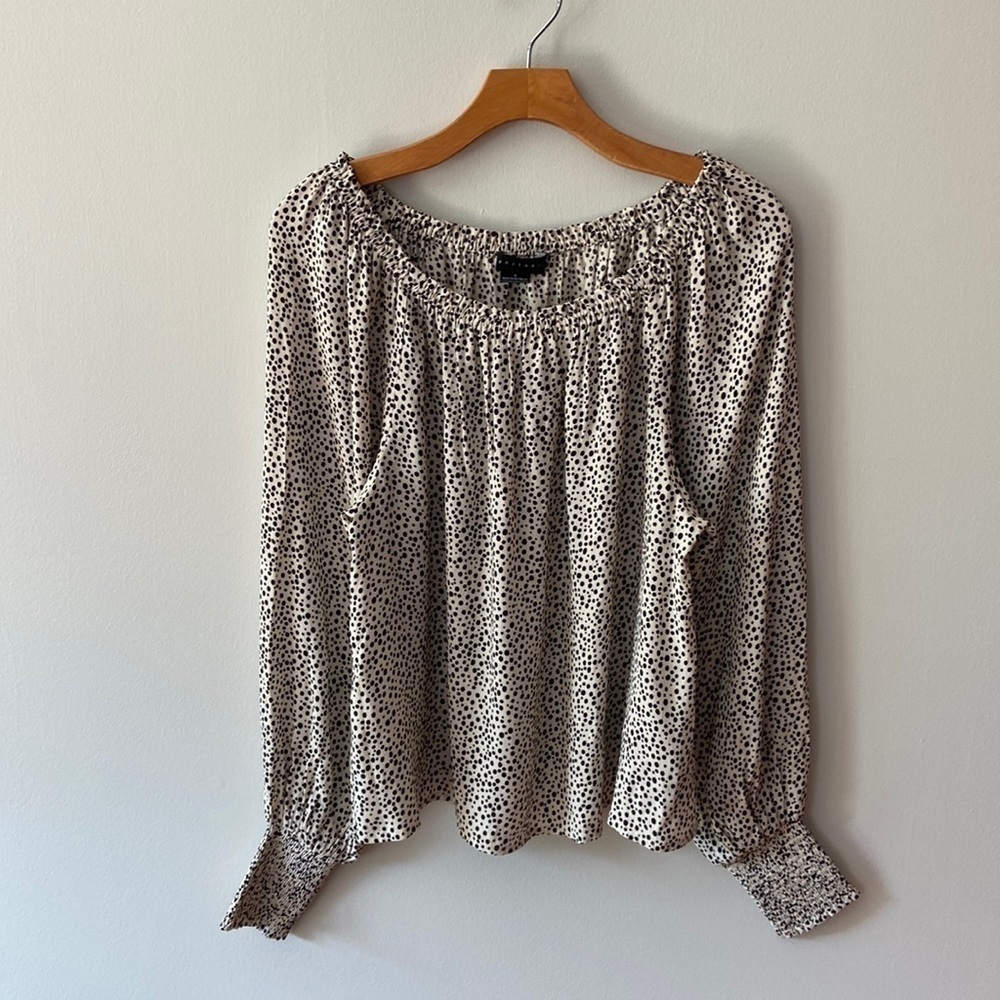 Sanctuary Sunshine Blouse Teeny Spots Size Small - Picture 3 of 15